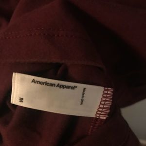 American Apparel maroon crop top M